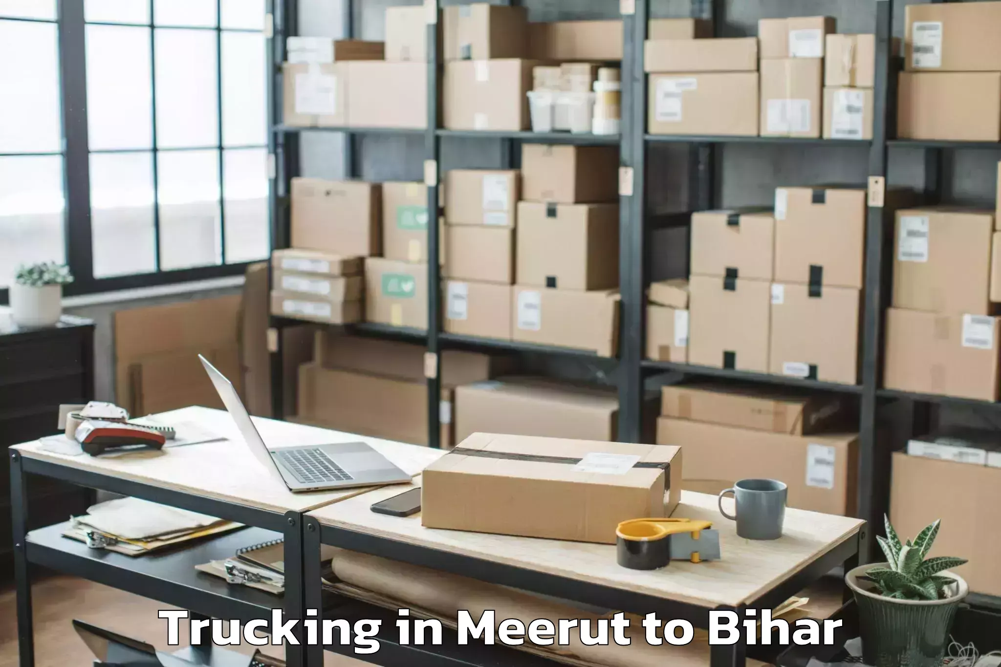 Get Meerut to Bairagnia Trucking